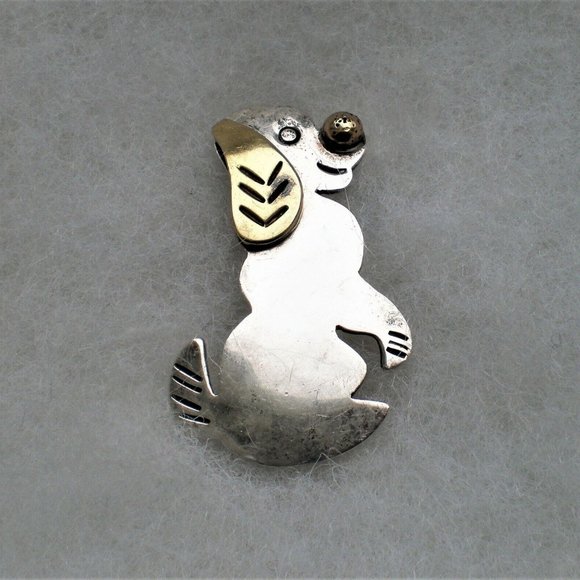 Vintage Taxco Zebra Brooch Sterling Silver Horse Pin